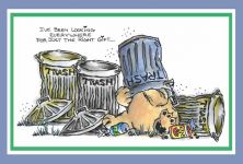 Trash Can Bear Card